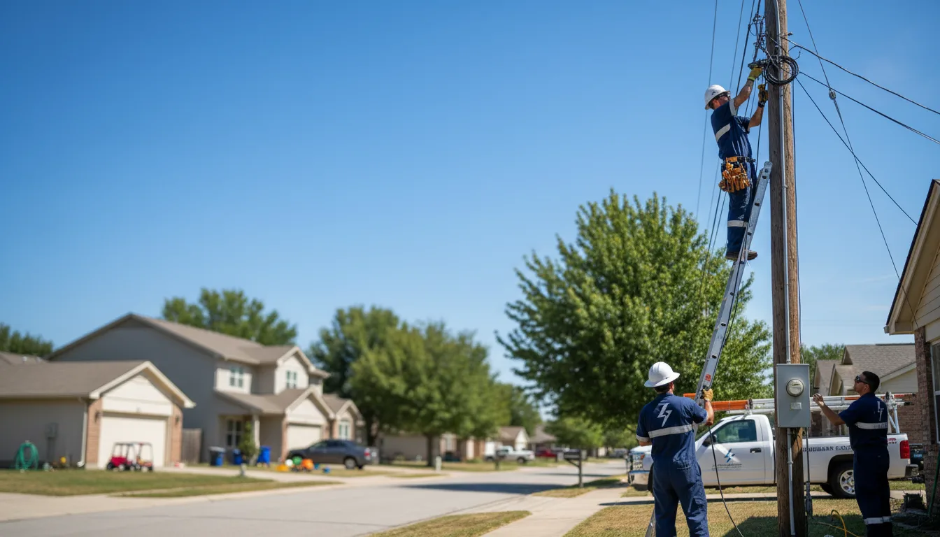 Residential electrician providing installation services in Machesney Park, IL